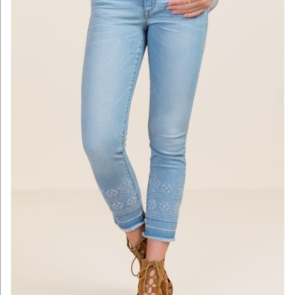Harper Denim - Harper Release Embroidered Hem Jeans
